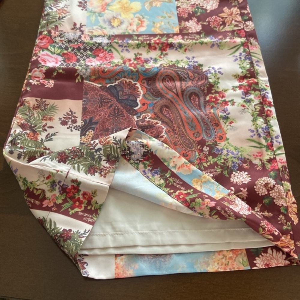 Sale! Floral Patchwork Print High Waist Palazzo Pants size S. NWT. Boston Proper - Picture 9 of 12